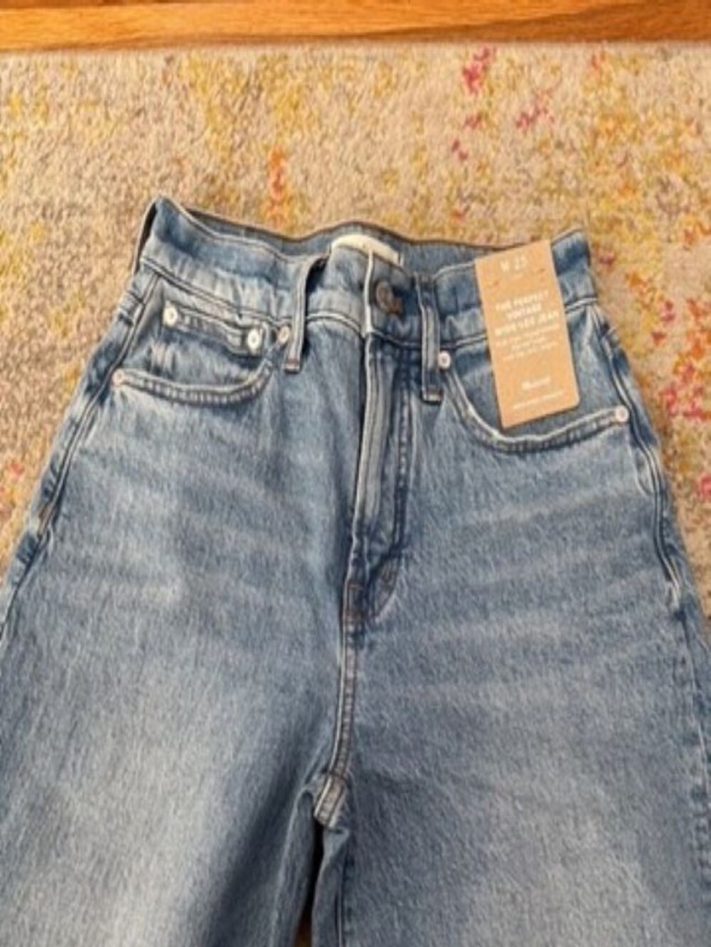 Madewell The Perfect Vintage Wide Leg Jean Size 25